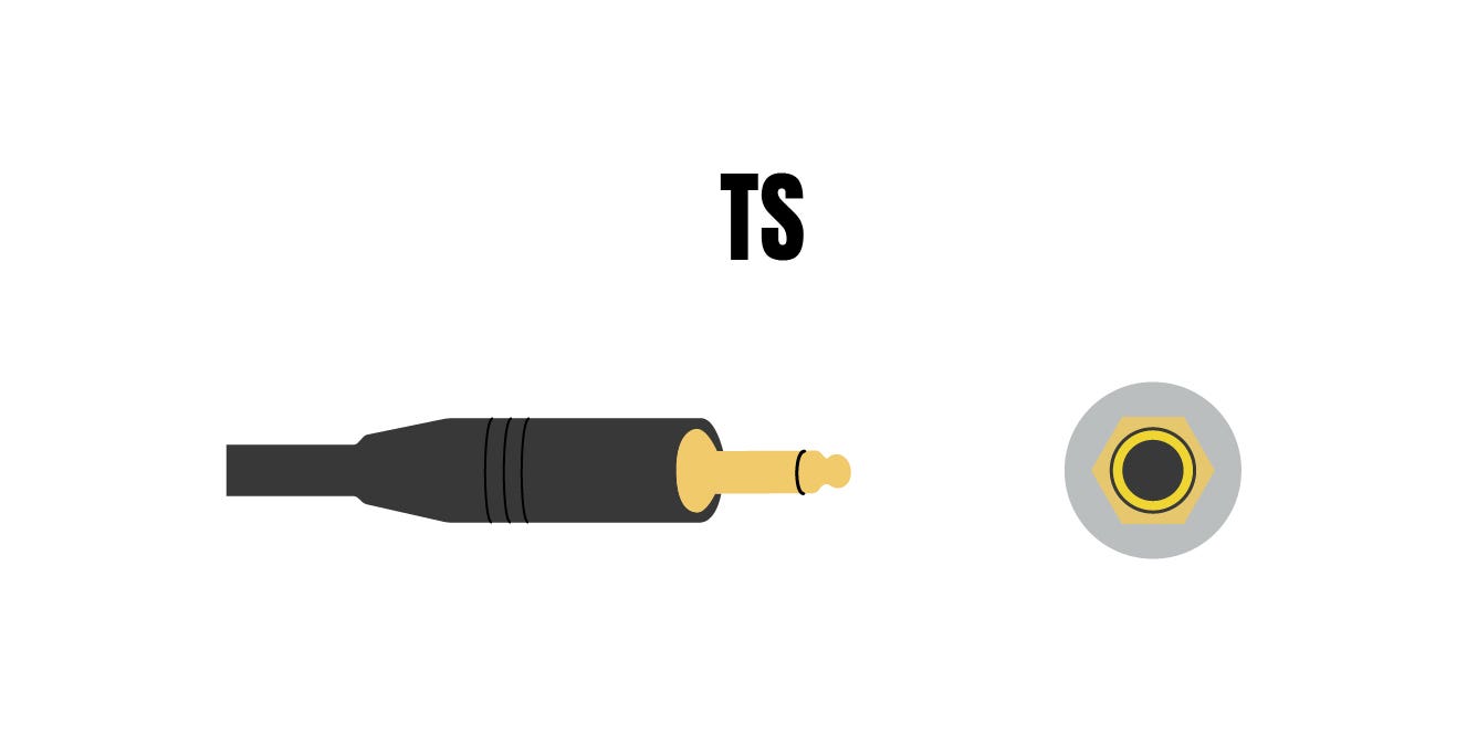 Graphic of a TS cable at American Musical Supply
