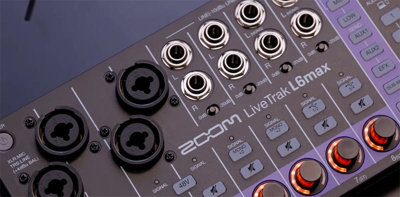 Zoom LiveTrak L6max Unlock Your Sound