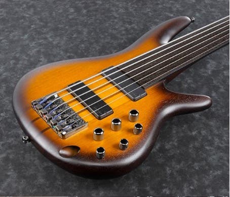 Six-string bass guitar