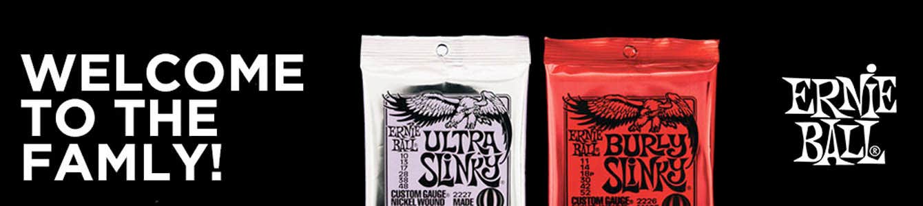 Ernie Ball Strings for Guitar & Bass