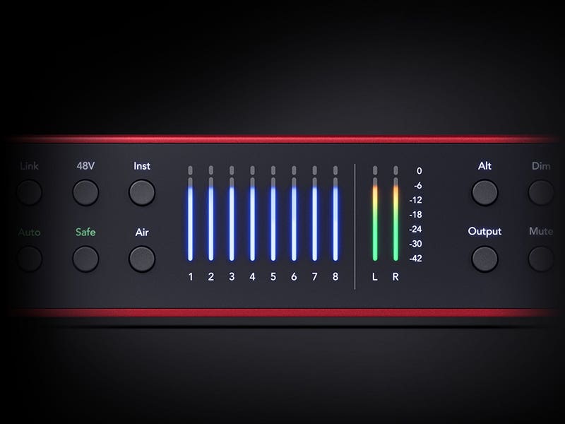 Focusrite Scarlett 18i20 Preamps