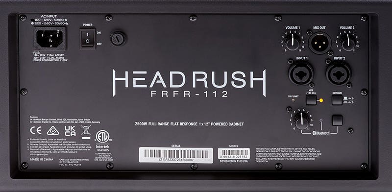 Headrush FRFR112 MKII Built-in Bluetooth