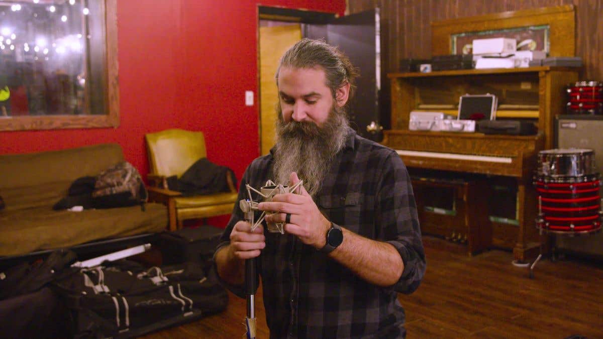 Kevin Antreassian recording at Backroom Studios in New Jersey, USA
