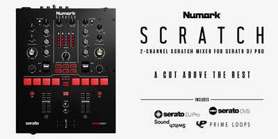 Numark Scratch 24-bit 2 Channel DJ Scratch Mixer