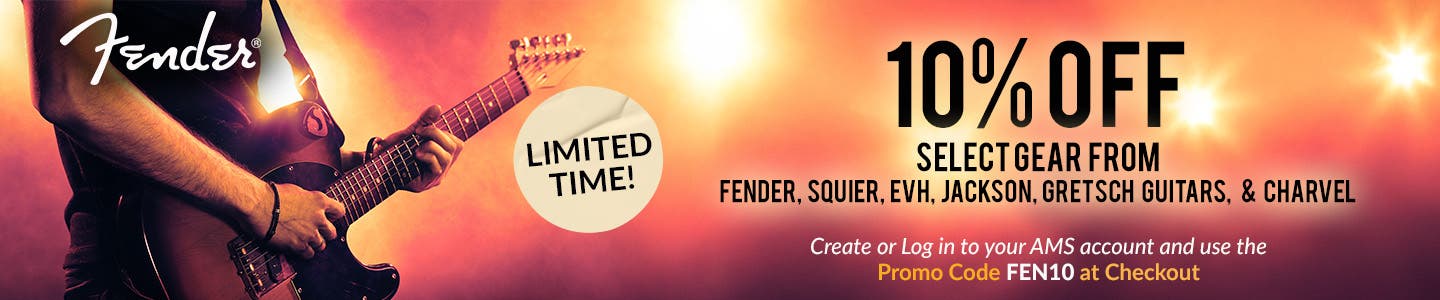 Fender 10% Off Promo