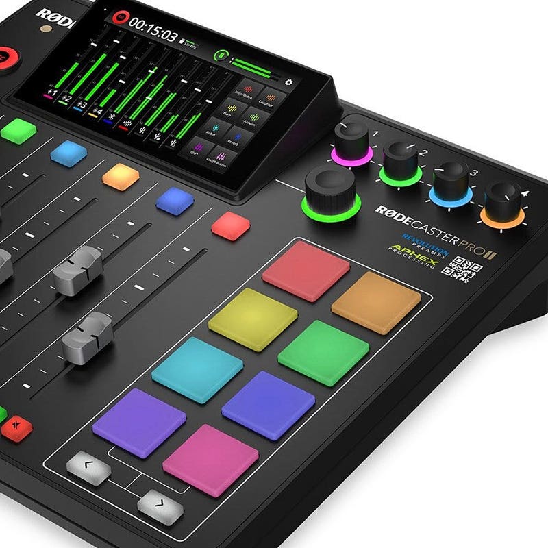 Rode Rodecaster Pro II Audio Production Studio Smart Pads