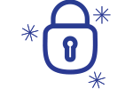 Free Gold Lock Extended Warranty Icon